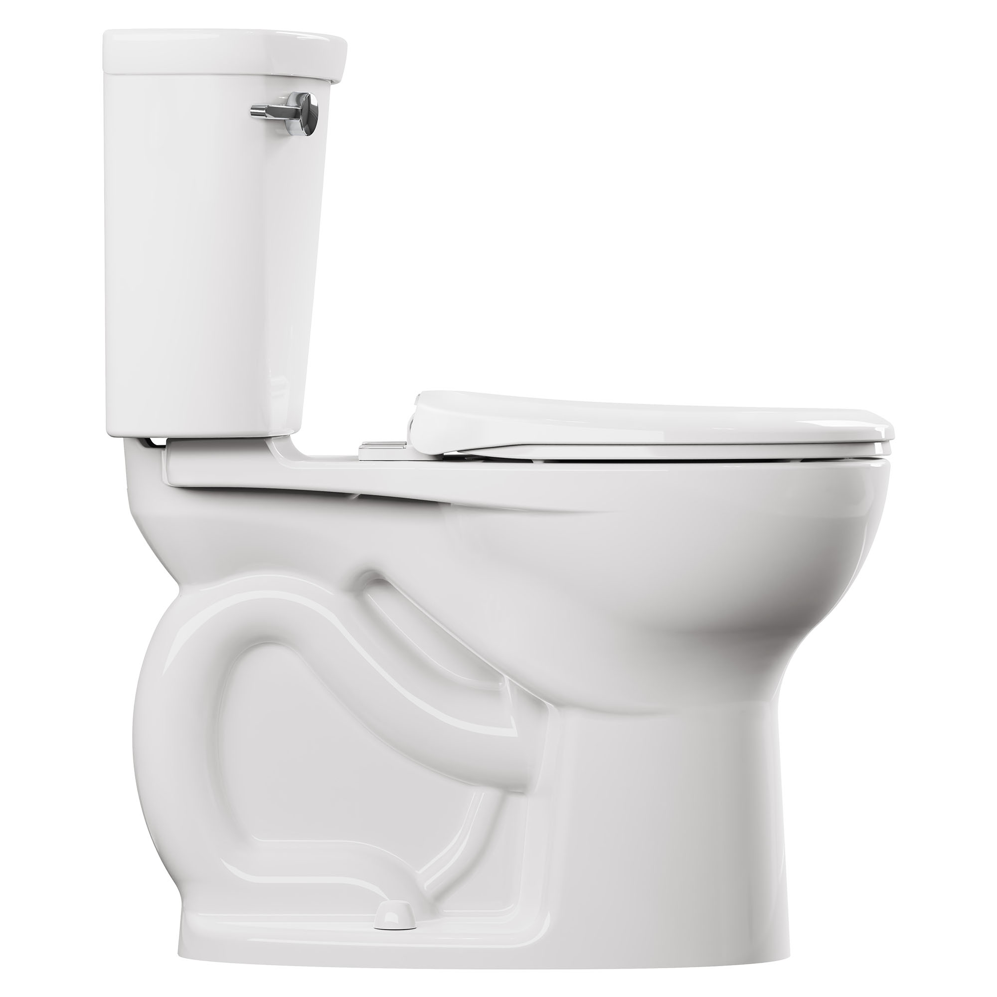 Toilette Cadet PRO, 2 pièces, 1,6 gpc/6,0 lpc, à cuvette au devant rond à hauteur de chaise, à encastrer 10 po, sans siège